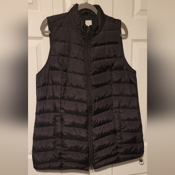 J. Jill women’s down vest, Large, Black - Picture 1 of 10